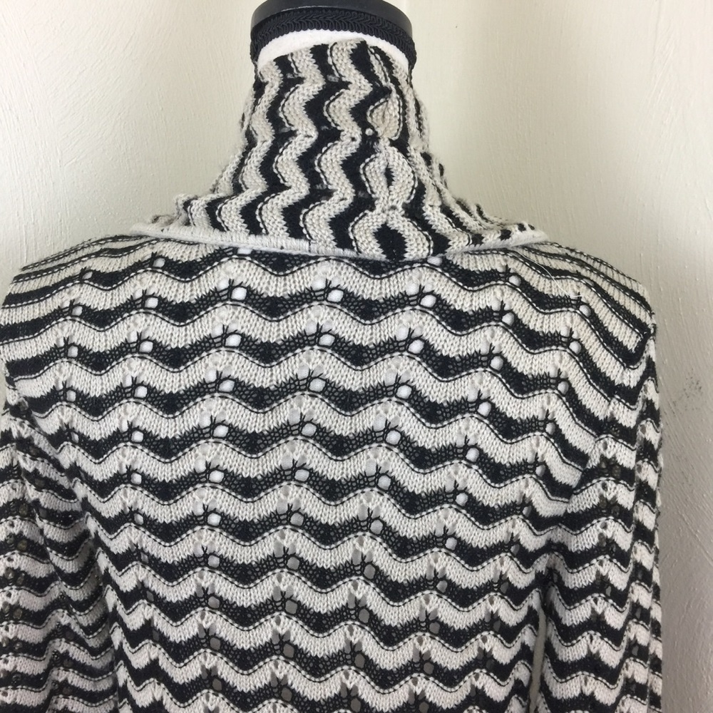Kim Rogers Sweater. Black/Tan. So M. - Picture 4 of 6
